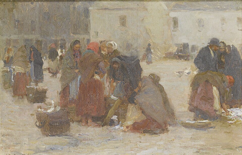 "Fish Market, Galway," by Walter Frederick Osborne.