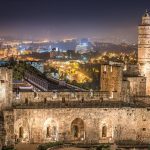 Jerusalem at night, Israel.