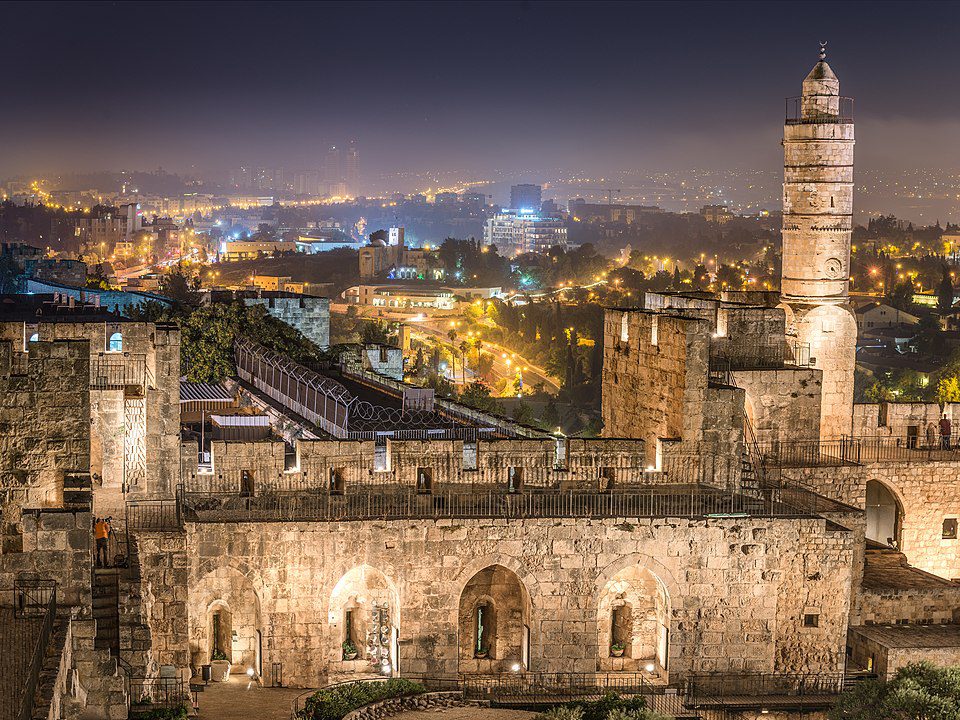 Jerusalem at night, Israel.