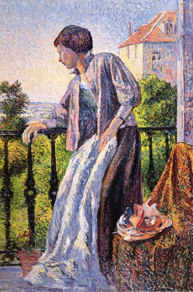 "Madame Luce On The Balcony," by Maximilien Luce.