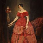 "Portrait Of Manuelita Rosas," by Prilidiano Pueyrredón. 1851.