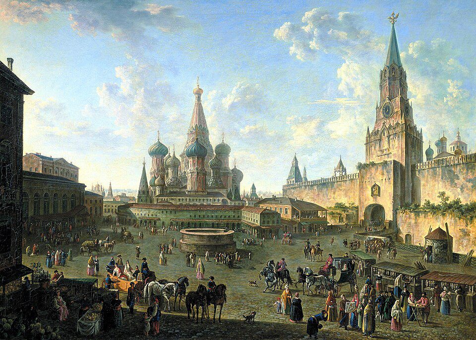 "Red Square Before The Great Fire," by Fyodor Alekseyev.