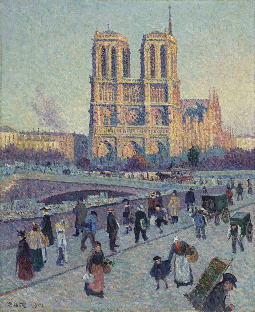 "The Quai Saint Michel And Notre Dame," by Maximilien Luce.