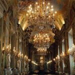 The mirror gallery of the Royal Palace, Genoa, Italy.
