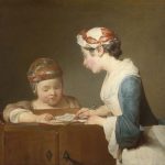 "The Young Schoolmistress," by Jean Siméon Chardin.