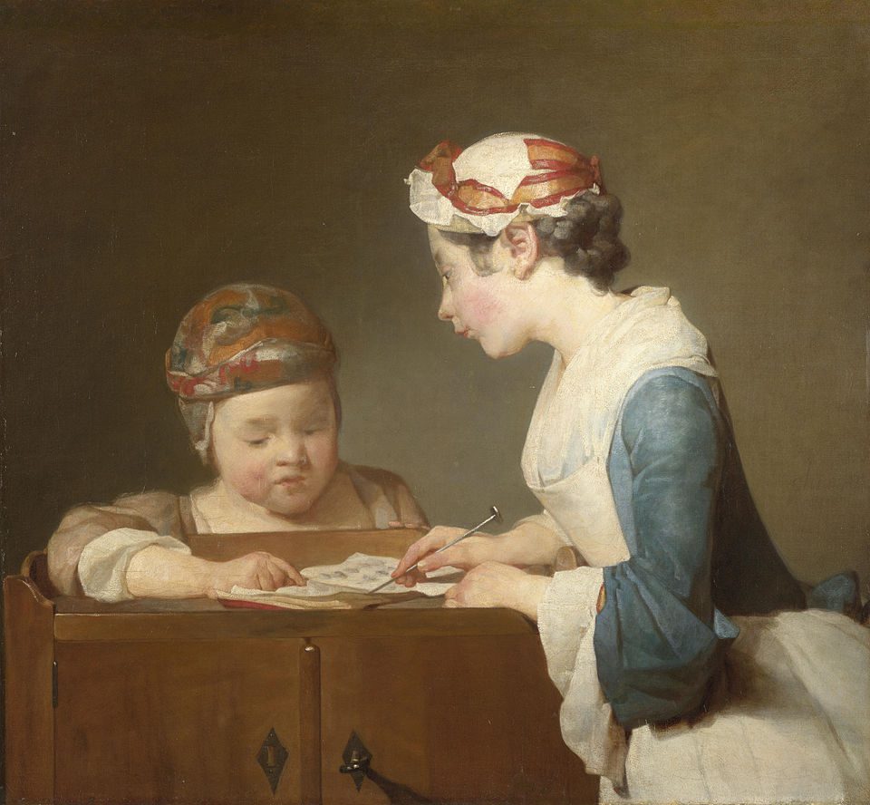 Inspiration: “The Young Schoolmistress,” by Jean-Siméon Chardin