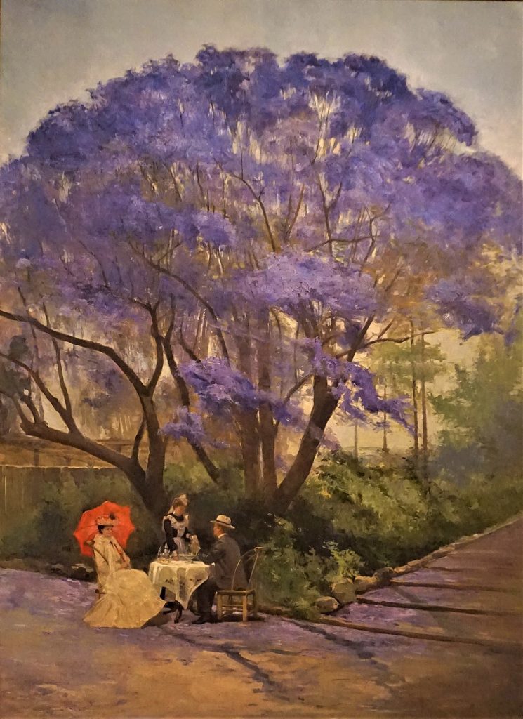 "Under The Jacaranda," by Richard Godfrey Rivers.