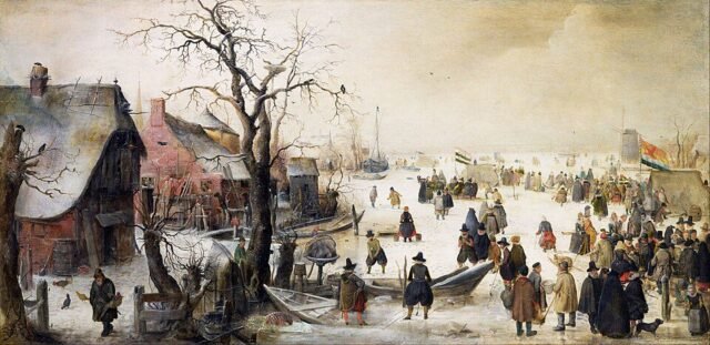 Inspiration: “Winter Scene on a Canal,” by Hendrick Avercamp