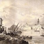 19th century image of the port of Bari.