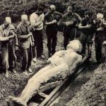 Photo of the Cardiff Giant, 1869.