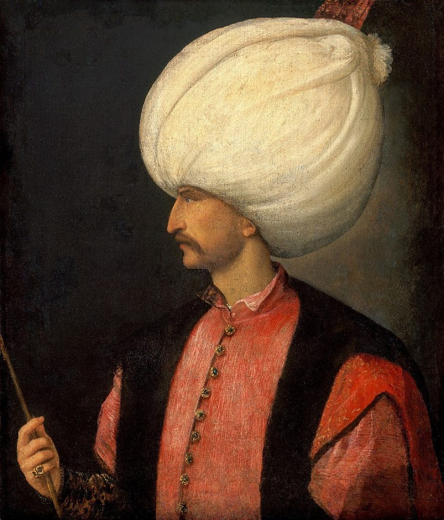 Portrait of Emperor Suleiman of the Ottoman Empire. 1530.