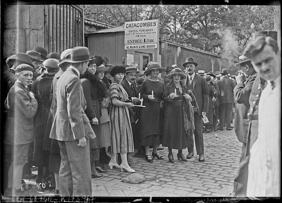 Entrance to the Catacombs of Paris.