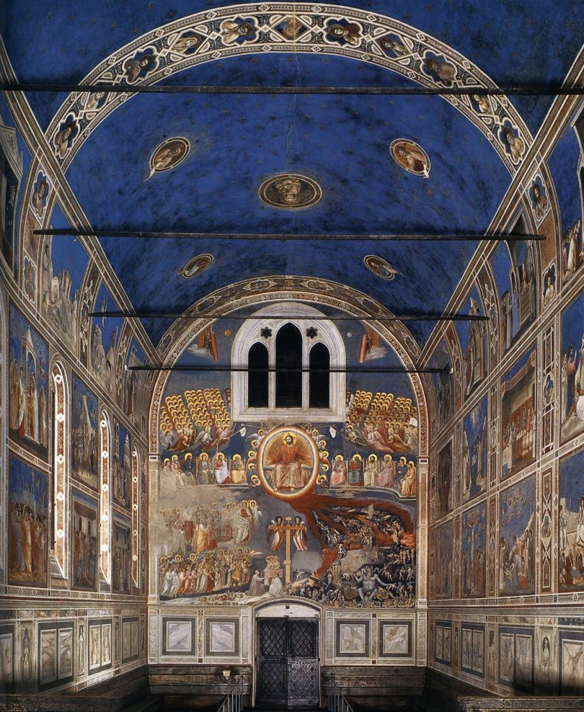 Frescoes in the Scrovegni Chapel in Padua.