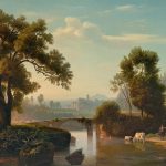 "Italian Landscape With Shepherds," by Johann Wilhem Schirmer.