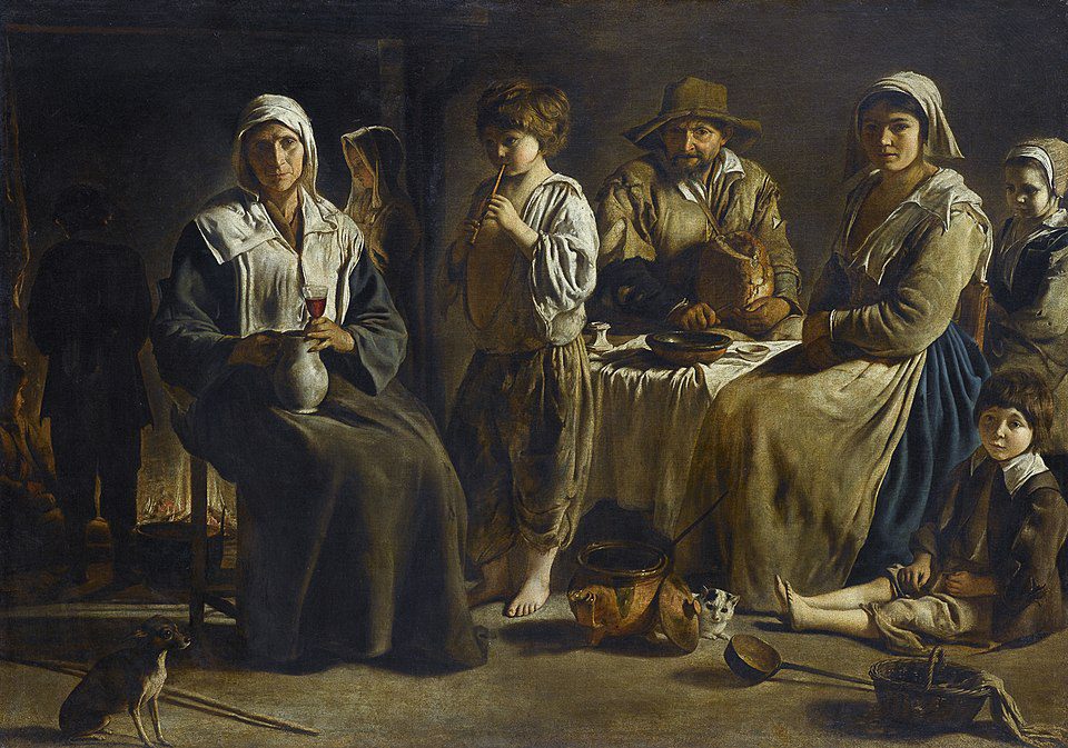 "Peasant Family In An Interior," by the Le Nain brothers. c. 1642.