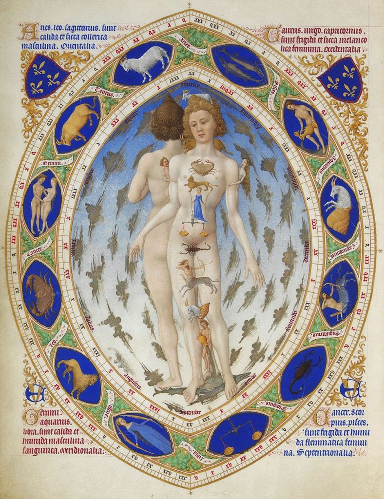 The Anatomical Man, in Les Très Riches Heures du duc de Berry.