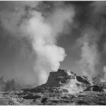 "Castle Geyser Cove, Yellowstone National Park," by Ansel Adams.