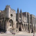 Main entrance to Palais des Papes, Avignon, France.