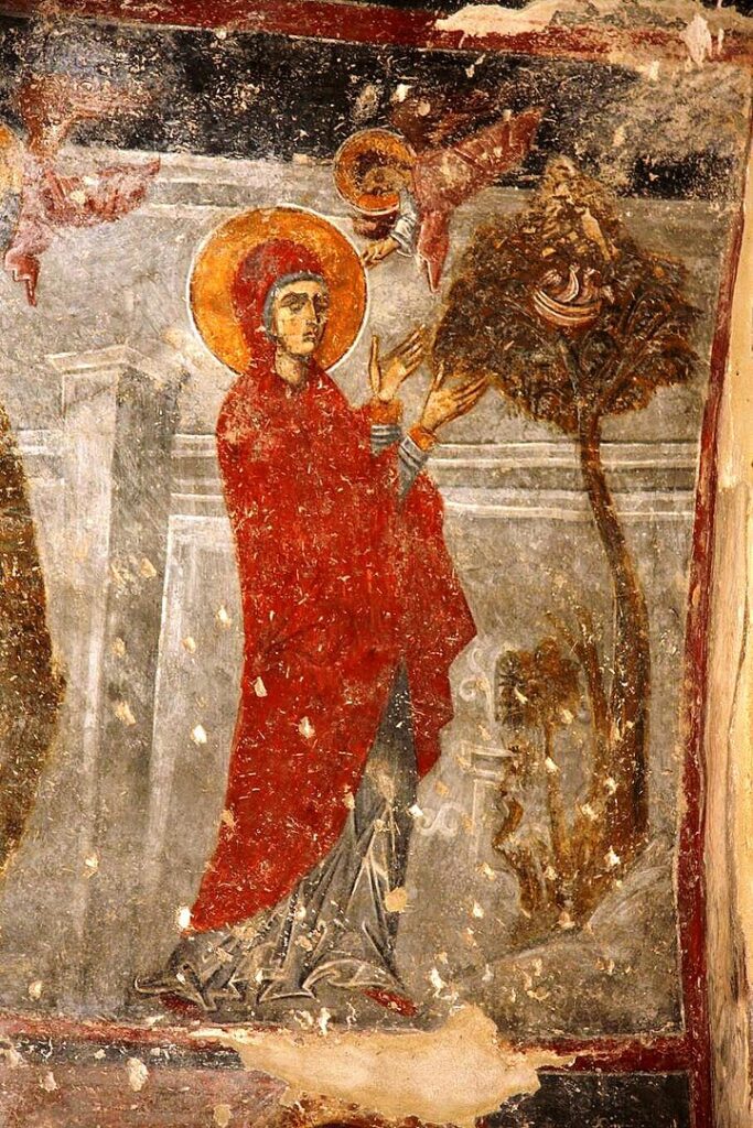 Detail of Dirbi Fresco, c. 1250.