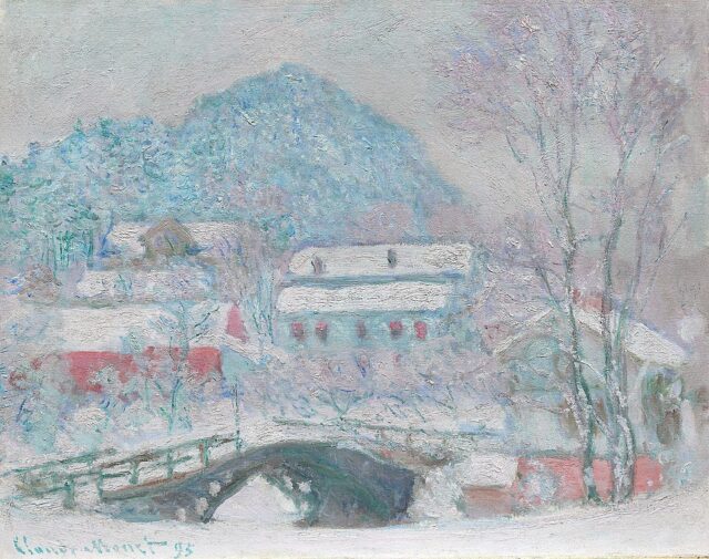 "Sandviken Village Beneath Mount Kolsaas," by Claude Monet.