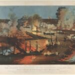 "Capture Of New Orleans," lithograph of engraving.