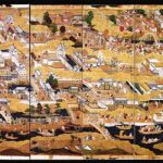 The Sumiyoshi-matsuri in the 16th century, Osaka, Japan.