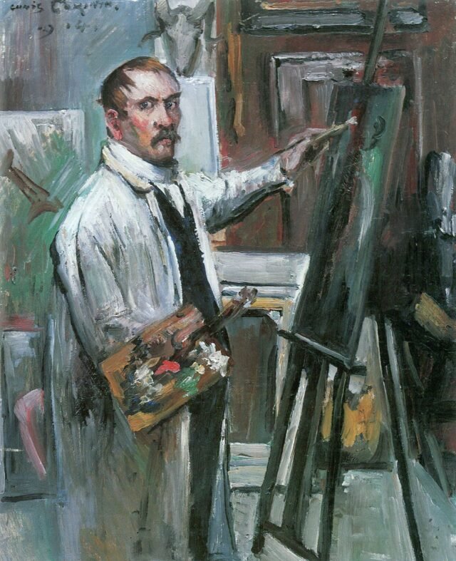 Inspiration: “Self-Portrait in Front of The Easel,” by Lovis Corinth
