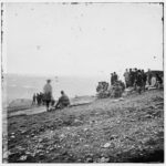 Civil War photograph of spectators watching battle at Nashville, Tennessee. Photo by Jay Coonley.
