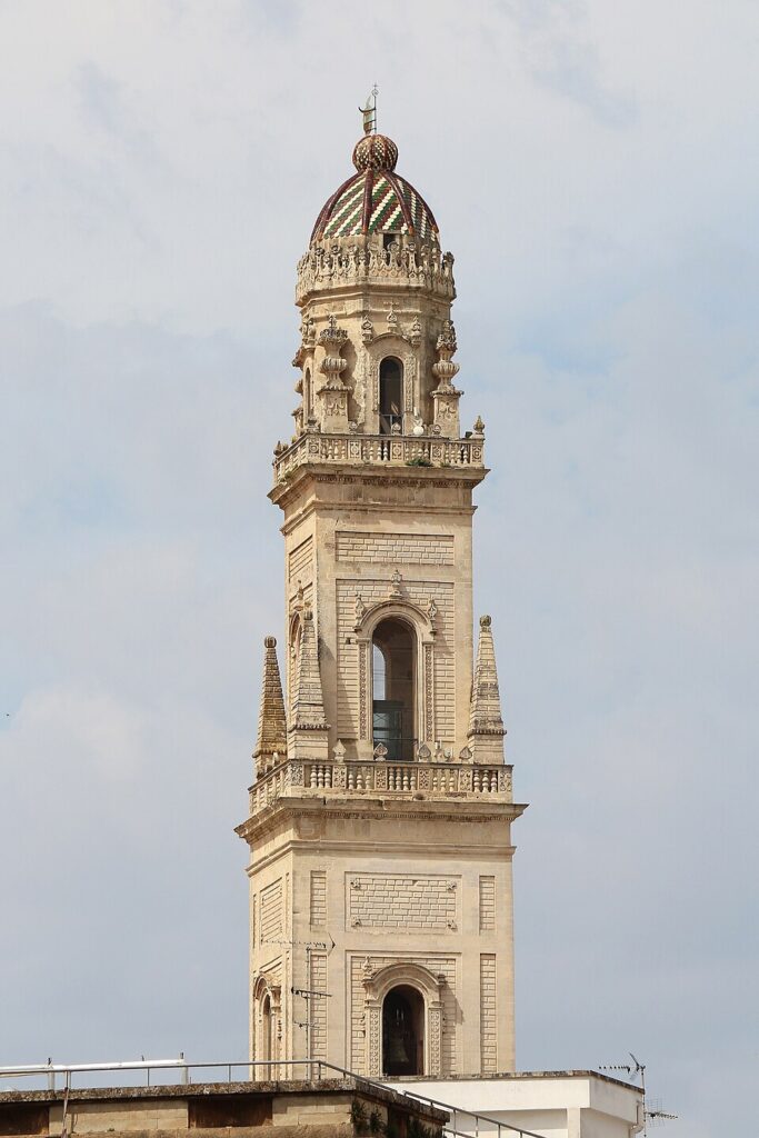 Tower of Lecce Cathedral, Lecce, Italy.
