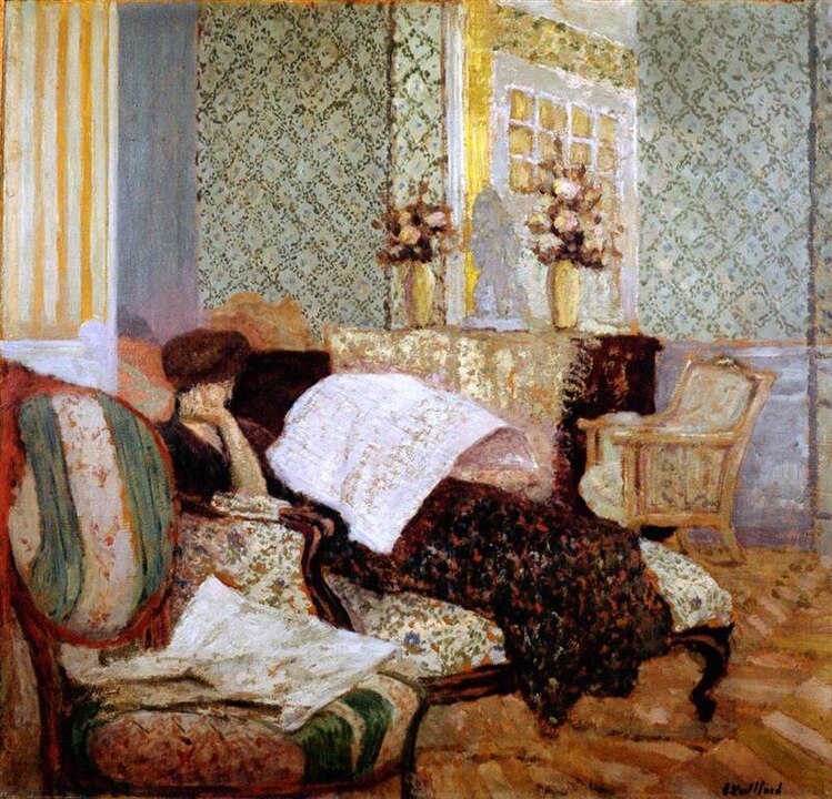 "Misia In A Chaise Lounge," by Édouard Vuillard.