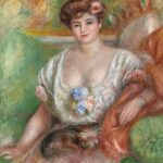 "Portrait Of Misia Sert, Young Woman Au Griffon," by Pierre-Auguste Renoir.