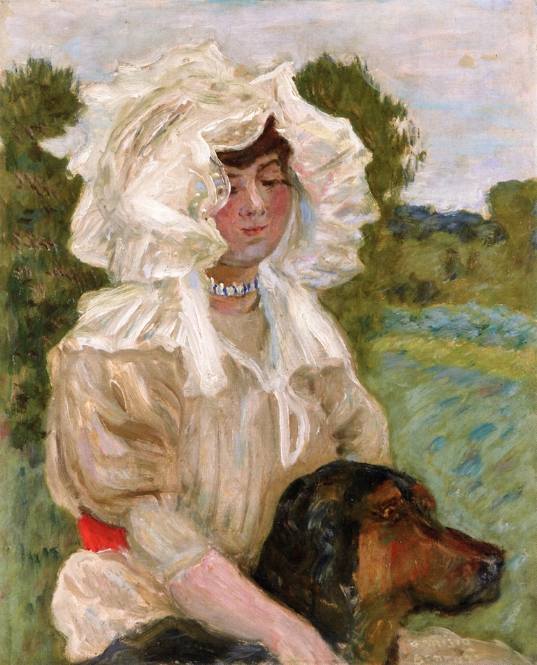 "Misia Natanson And Her Dog," by Pierre Bonnard.