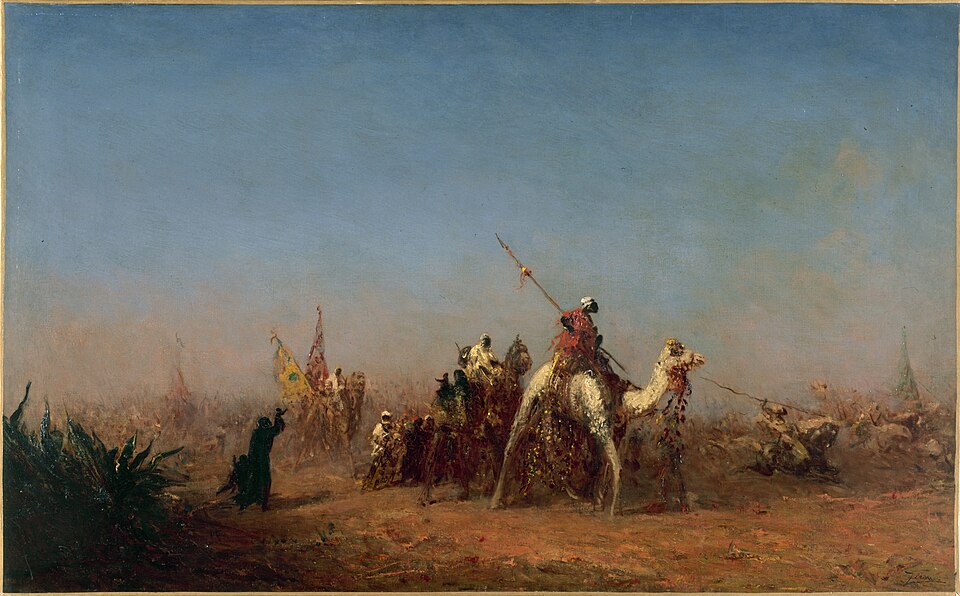 "Caravane En Route Vers La Mecque," by Félix Ziem.