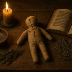 Illustration of a typical folk-magic poppet.