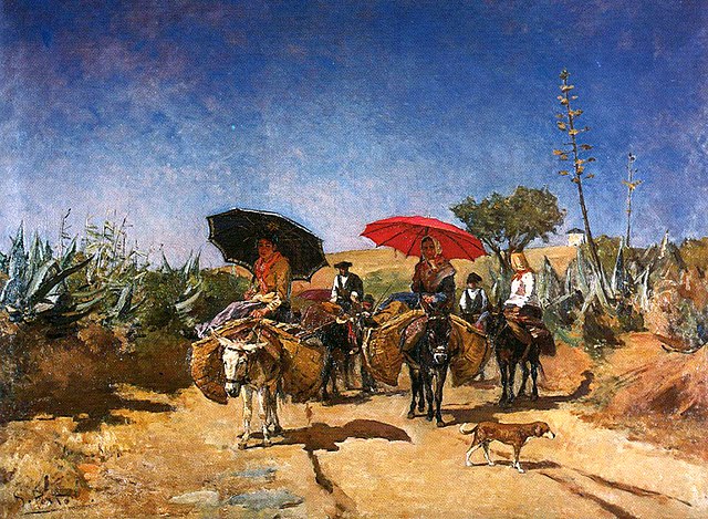 "Going To Market," by Silva Porto.
