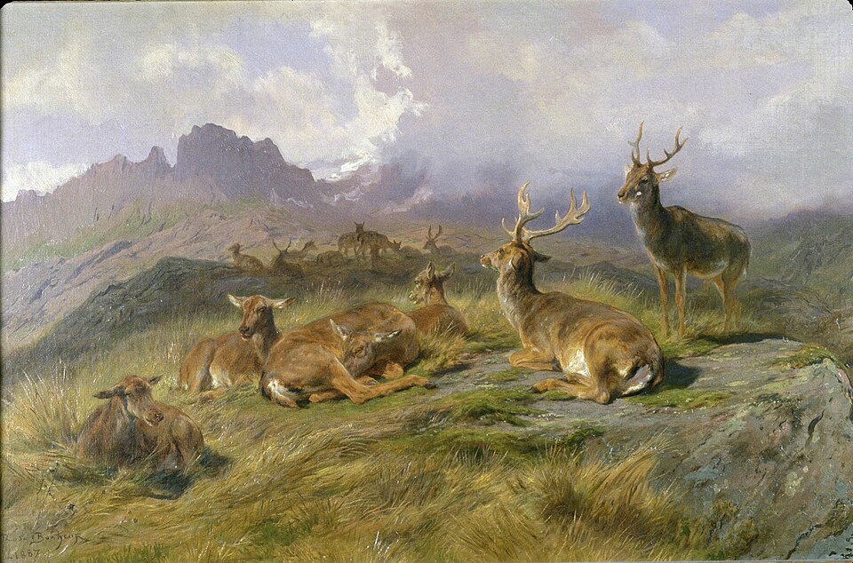 "Landscape With Deer," by Rosa Bonheur.