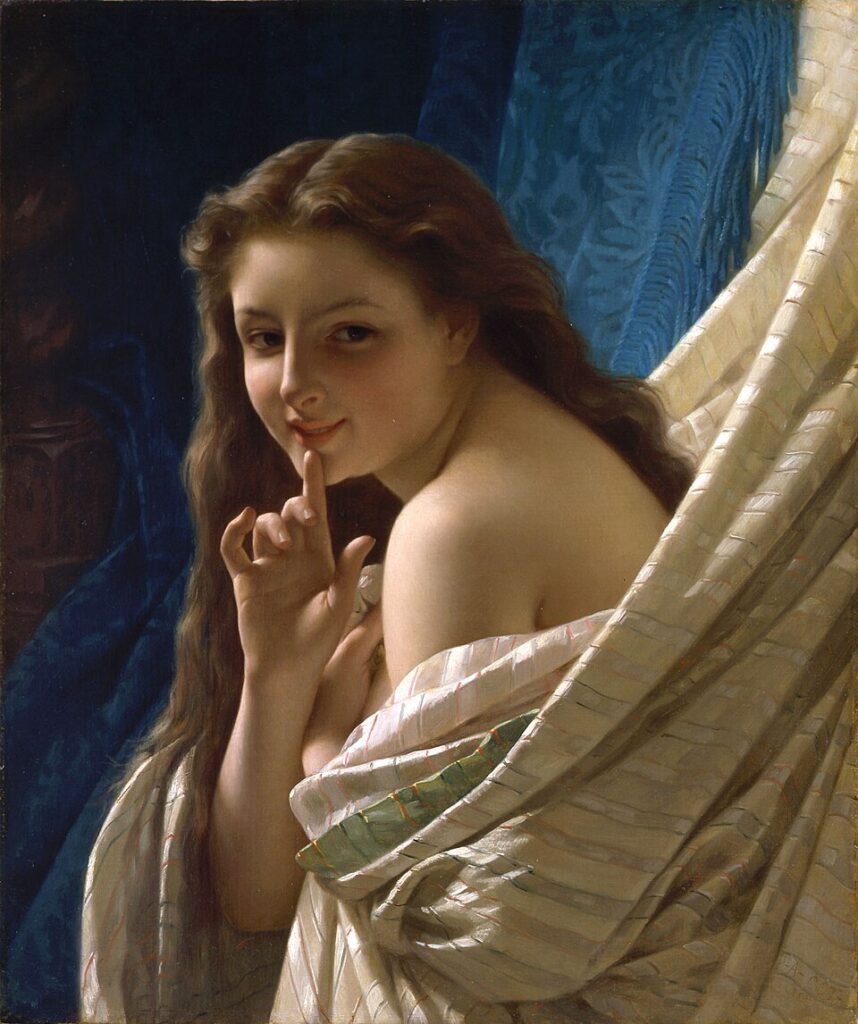 "Portrait Of A Young Woman," by Pierre-Auguste Cot.