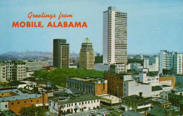 Vintage postcard from Mobile, Alabama.