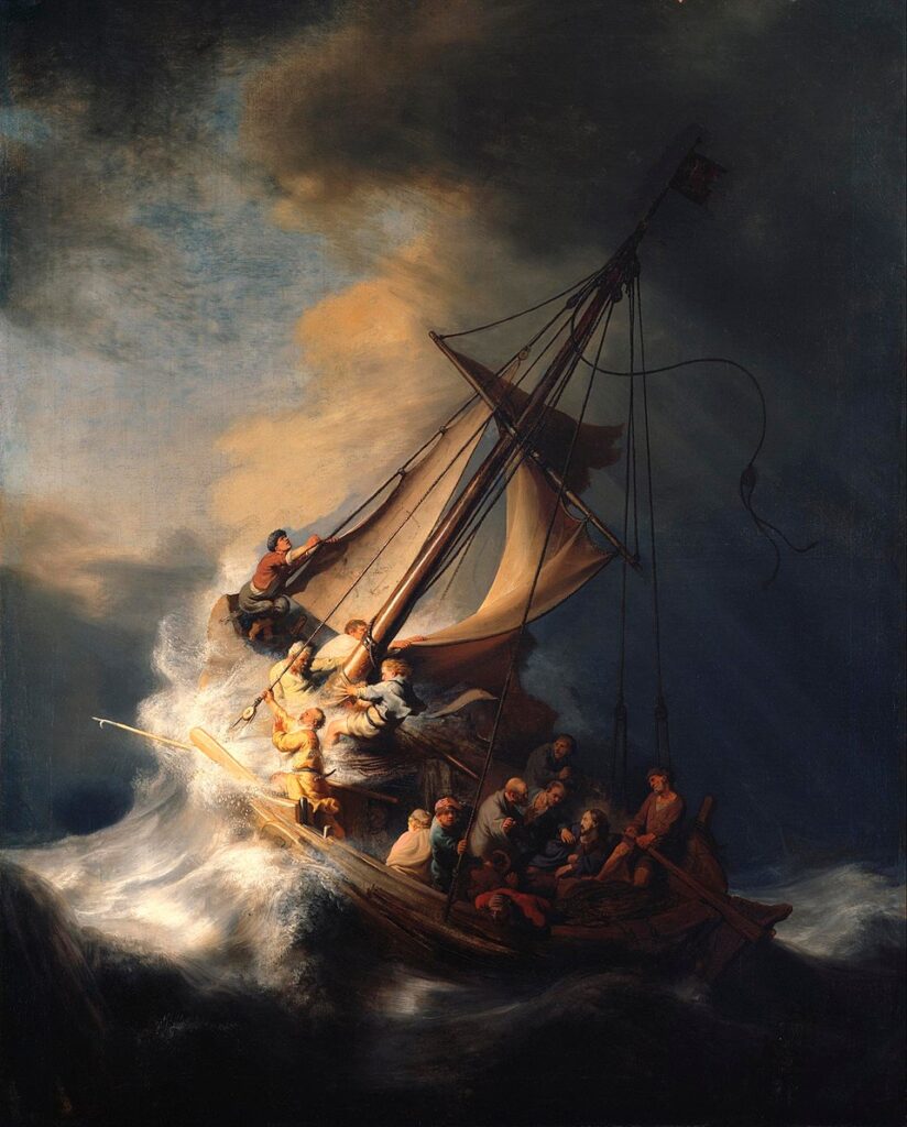 "Storm On The Sea Of Galilee," by Rembrandt.