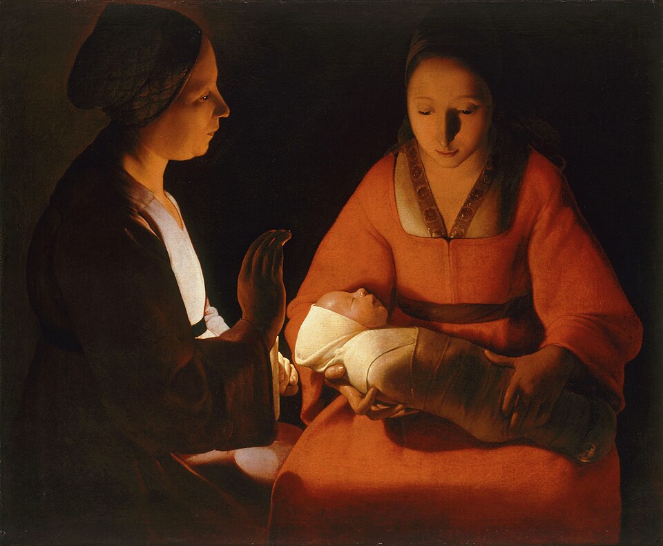 "The Newborn Child," by Georges de La Tour.
