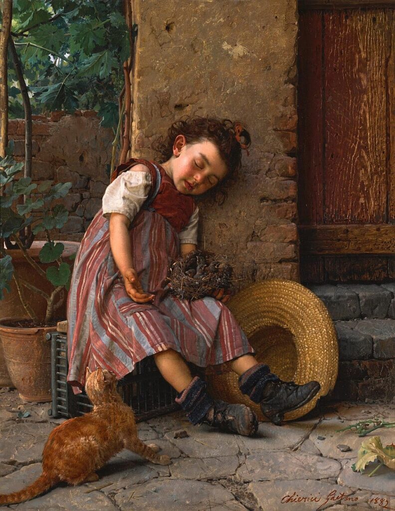 "A Propitious Moment," by Gaetano Chierici.