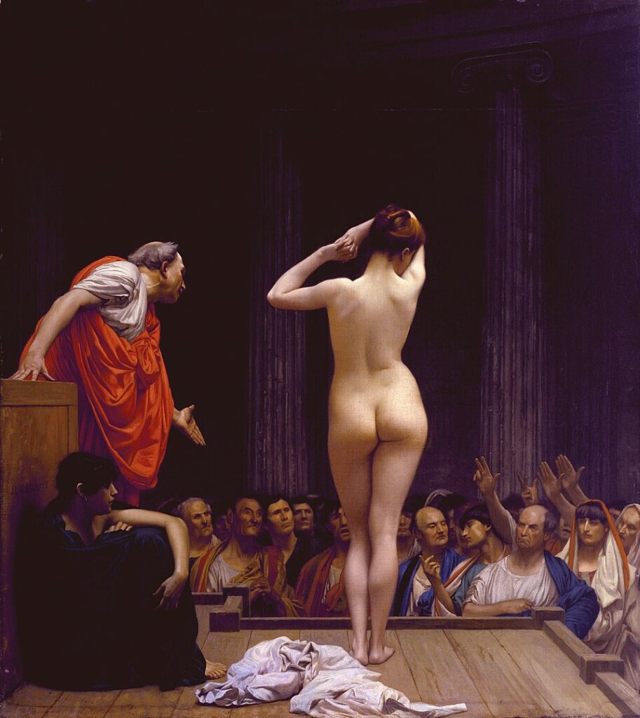 "A Roman Slave Market," by Jean-Léon Gérôme.