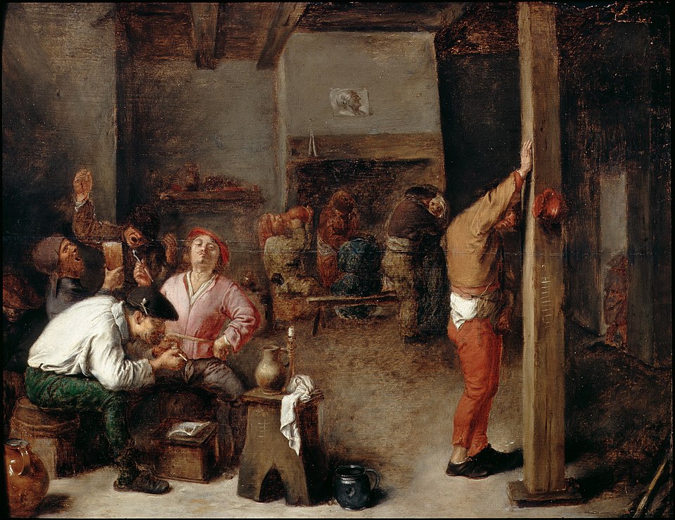 "Interior Of A Tavern," by Adriaen Brouwer.