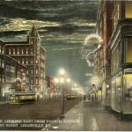 Post card showing Market Street, looking east from Fourth Avenue, Louisville, Kentucky, c. 1913.