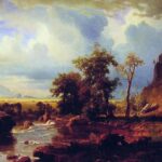 "North Fork Of The Platte River, Nebraska," by Albert Bierstadt, 1863.