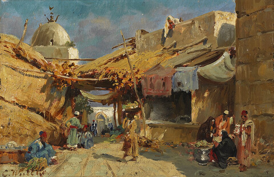 "Oriental Bazaar," by Carl Wuttke, 1900.