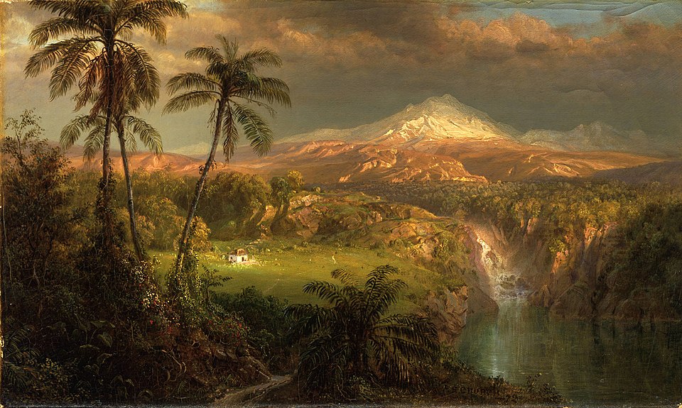 "Passing Shower In The Tropics," by Frederic Edwin Church.