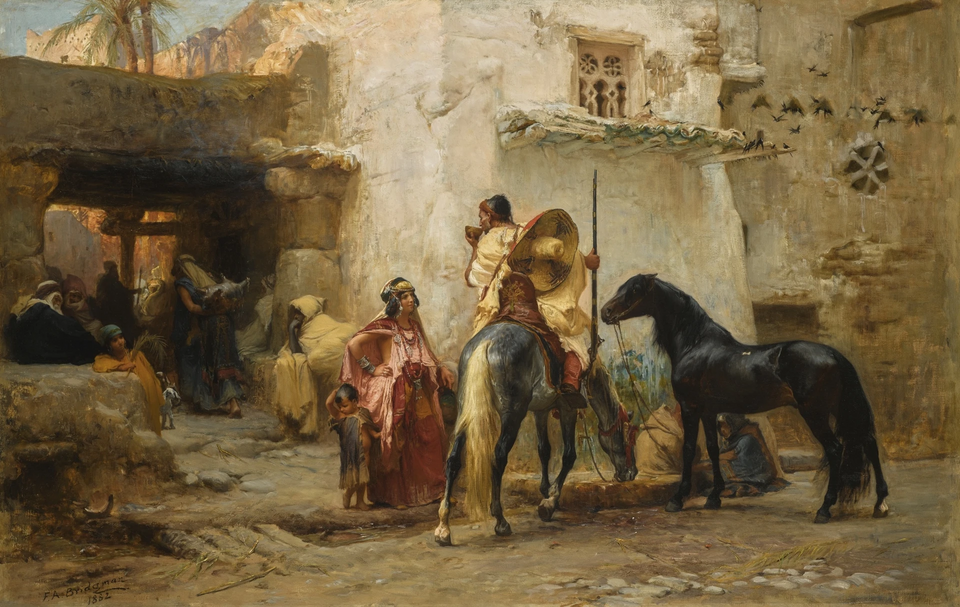 "Street In Algeria," by Frederick Arthur Bridgman.