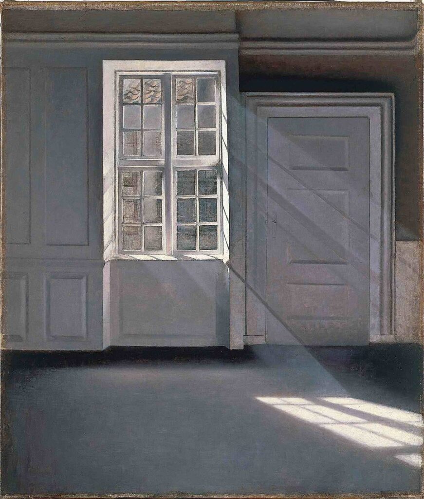 "Sunbeams," by Vilhelm Hammershøi.