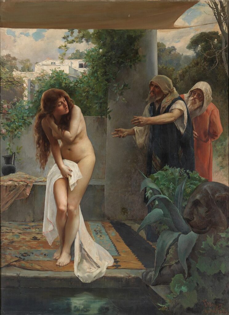 "Susanna And The Elders," by Francisco Maura Y Montaner.